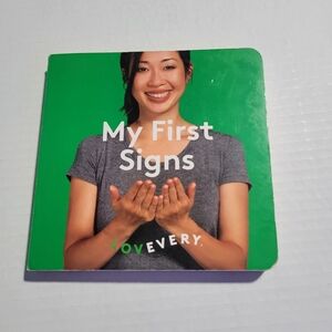 Lovevery My First Signs Lovevery Board Book baby sign language book